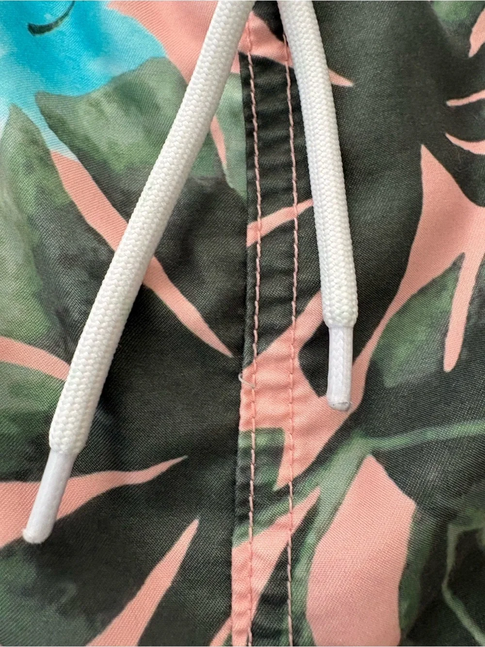Janie and Jack Palm swim trunks size 12. Green, blue and peach. Great shape!